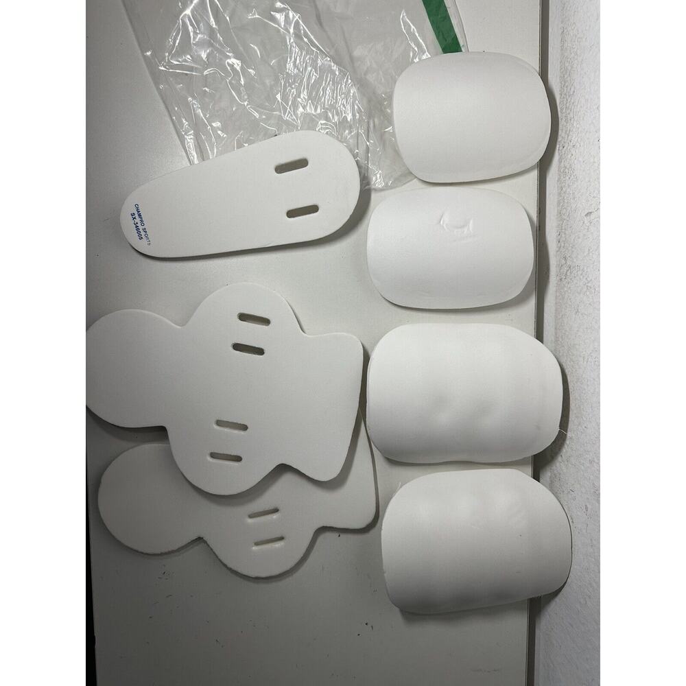 Champro Slots Pad Set, 7 Piece (Youth), white